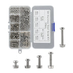 Set of 320 Stainless Steel Screw Bolt Nut Assorted Sizes for Automotive