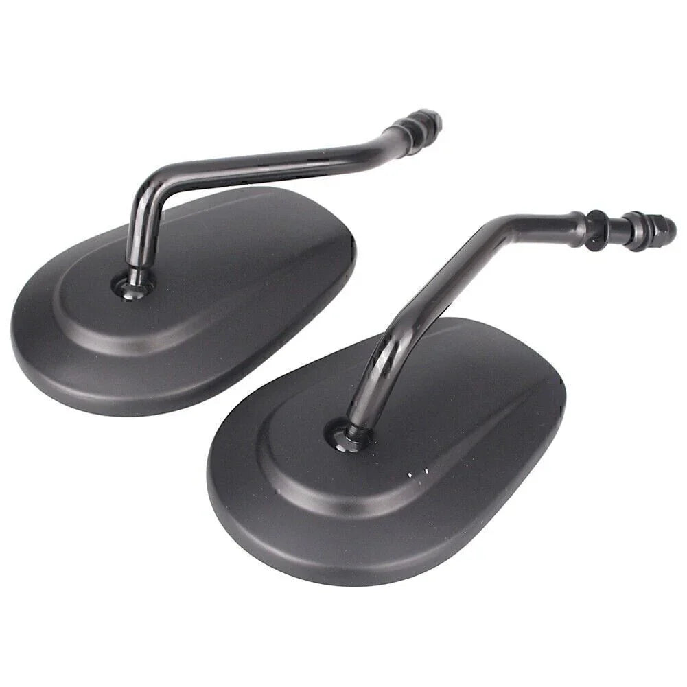 Oval Universal Motorcycle Rear View Side Mirrors for Street Bob FXDB (07-16)