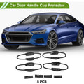 Car Door Handle Cup Protector for Toyota Highlander (2014–2023) - Carbon Fiber Black