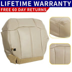 Driver Bottom Leather Seat Cover for Chevy Tahoe (2000–2002) Light Tan 522