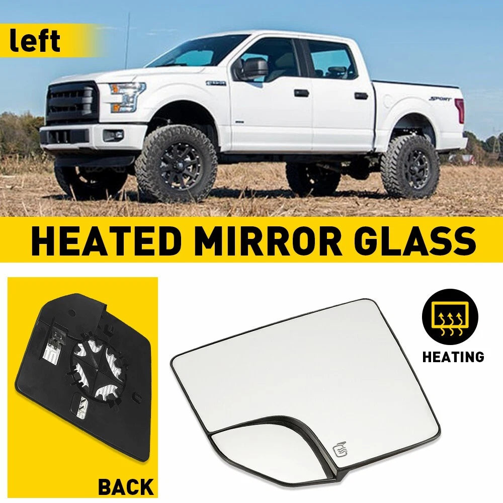 Heated Driver Side Mirror Glass for Ford F150 (2015–2020) - Blind Spot