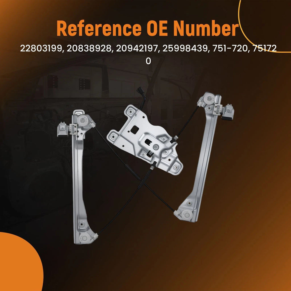 Front Left Window Regulator w/ Motor for Chevrolet Equinox (2010–2011)