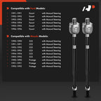 2X Front Inner Tie Rod End for Ford Escort (1991–1996) Mazda 323 (1991–1996)