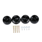 Set of 4 Deck Roller Wheels for Lawn Tractors (5in Diameter)