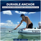4 Lb Fluke Boat Anchor for Marine Use (Hot Dipped Galvanized Steel)