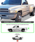 6-Inch Running Boards for Dodge Ram 1500 2500 3500 (1994-2001)