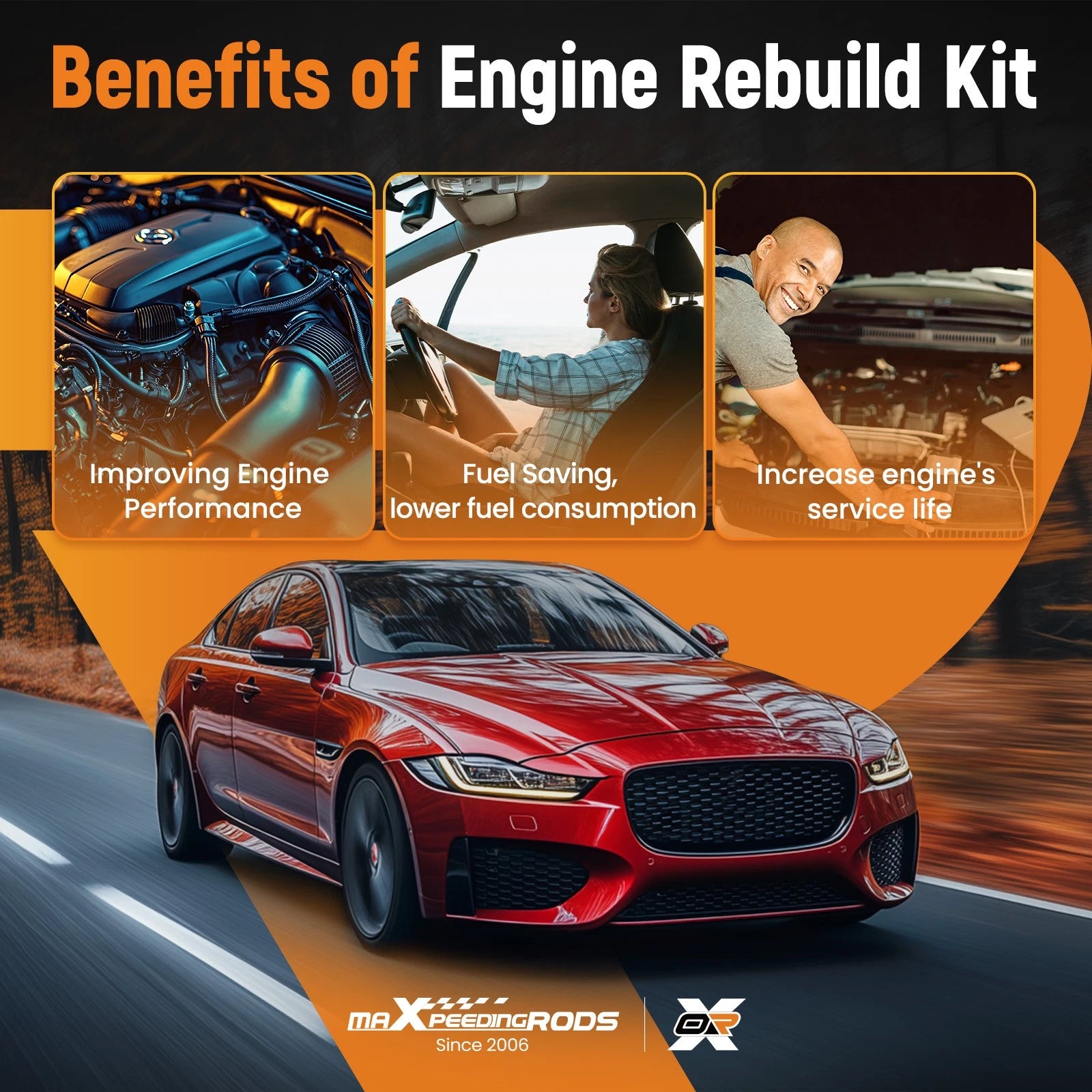 Engine Rebuild Kit for Jaguar Range Rover (5.0L) (Year Range)