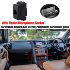 8Pin Radio Microphone Socket for Nissan Sentra B16, Pathfinder, Infiniti QX50, G25