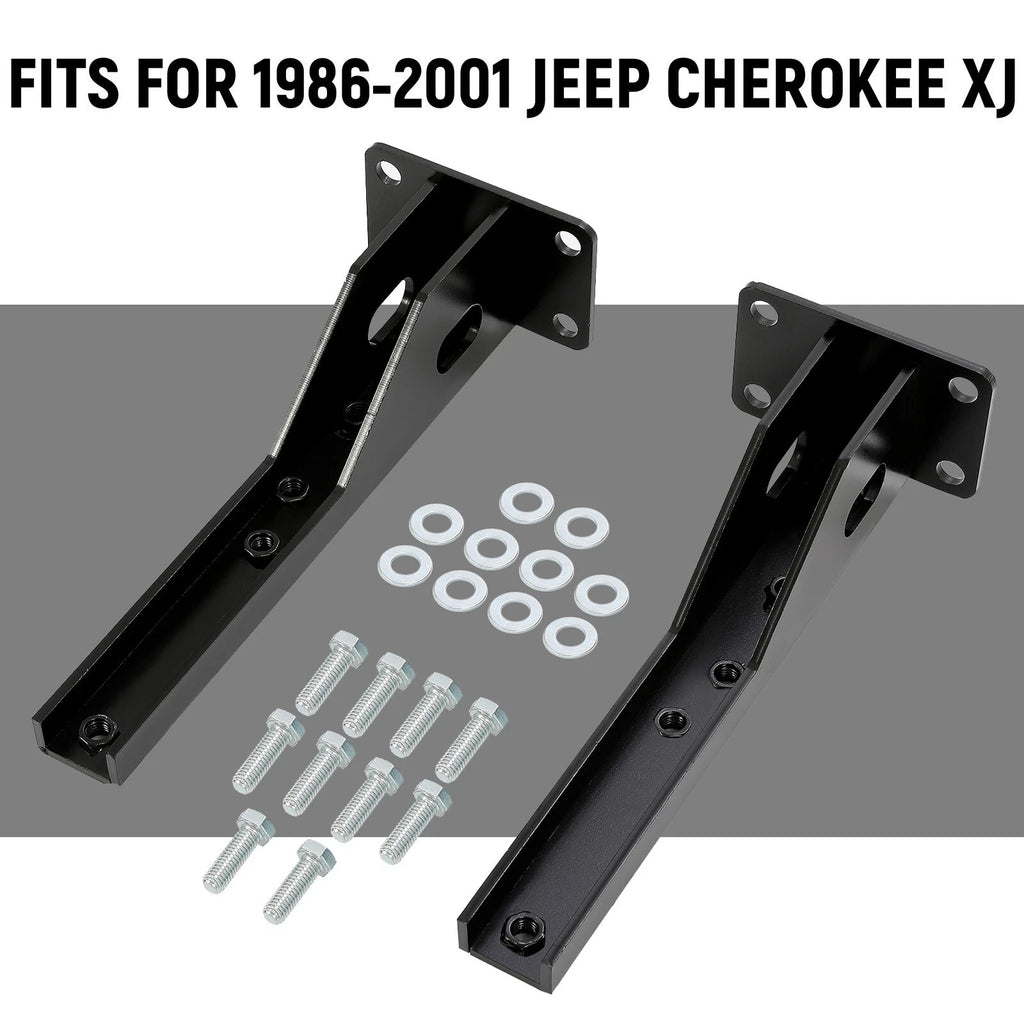 Set of 2 Rear Bumper Brackets for Jeep Cherokee XJ (1986–2001)