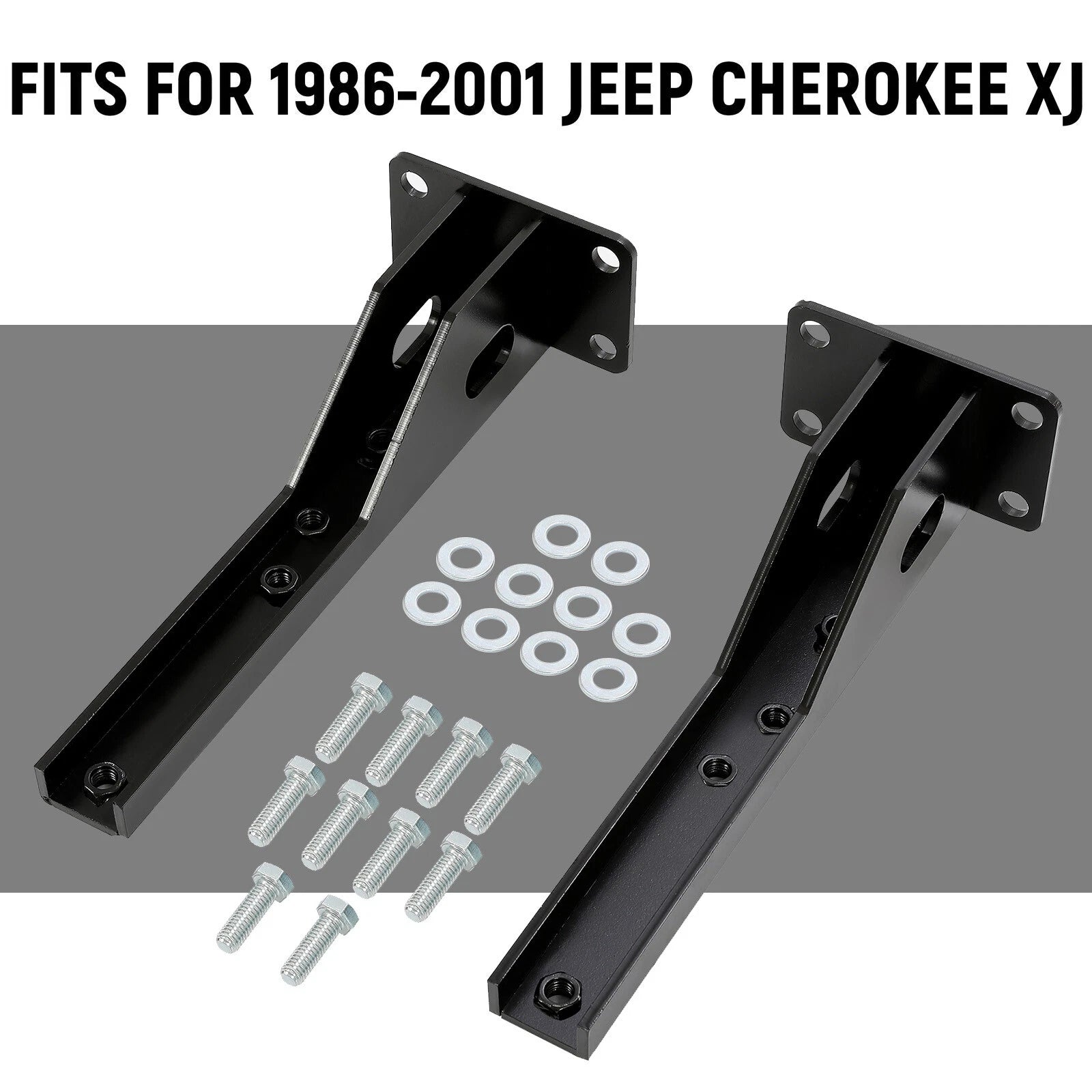 Set of 2 Rear Bumper Brackets for Jeep Cherokee XJ (1986–2001)