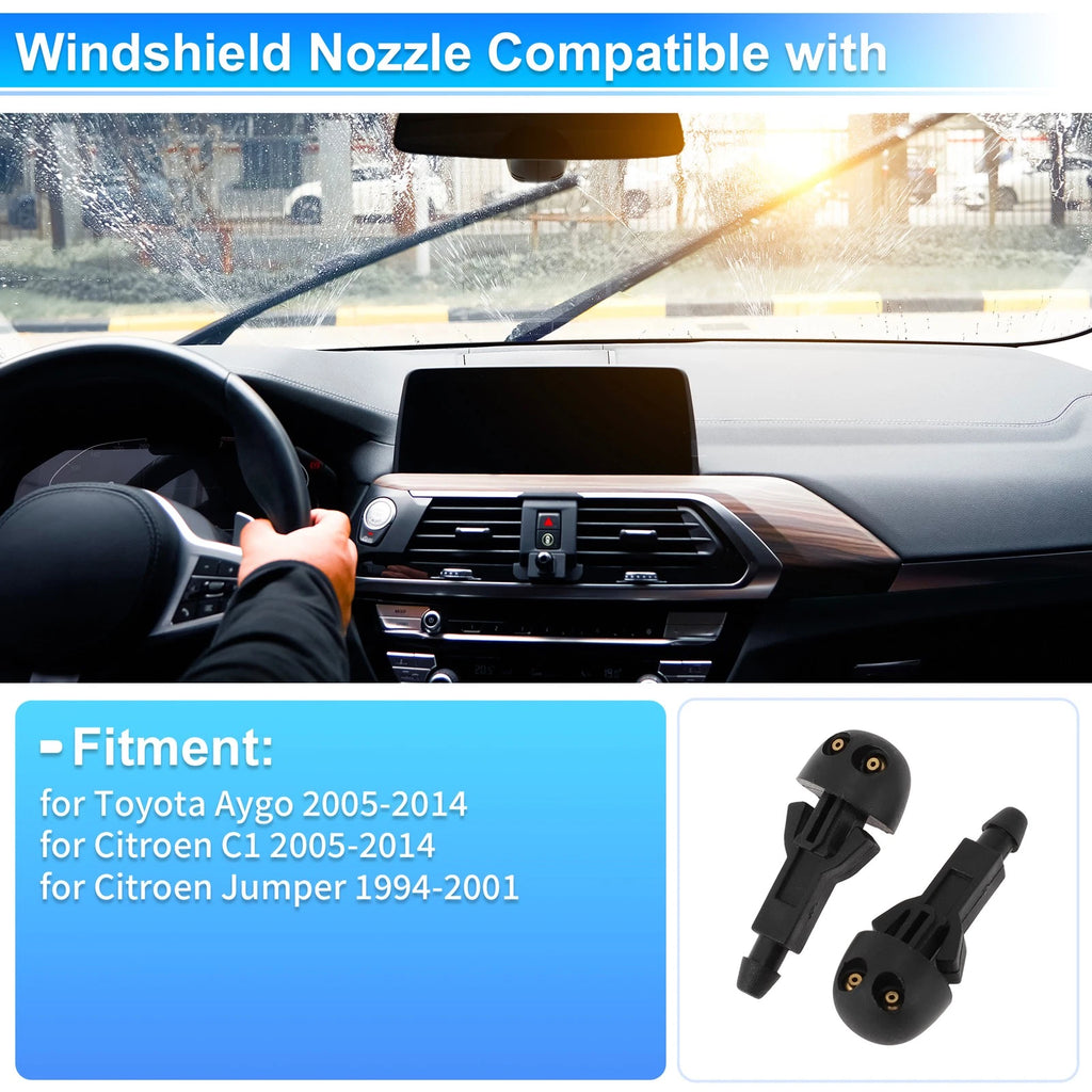 Windshield Washer Nozzle for Toyota Aygo/Citroen C1 (2005–2014) No.6405W3