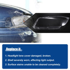 1 Pair Headlight Clear Lens Cover for BMW 3 E90 E91 (2005–2012) No.63117240261