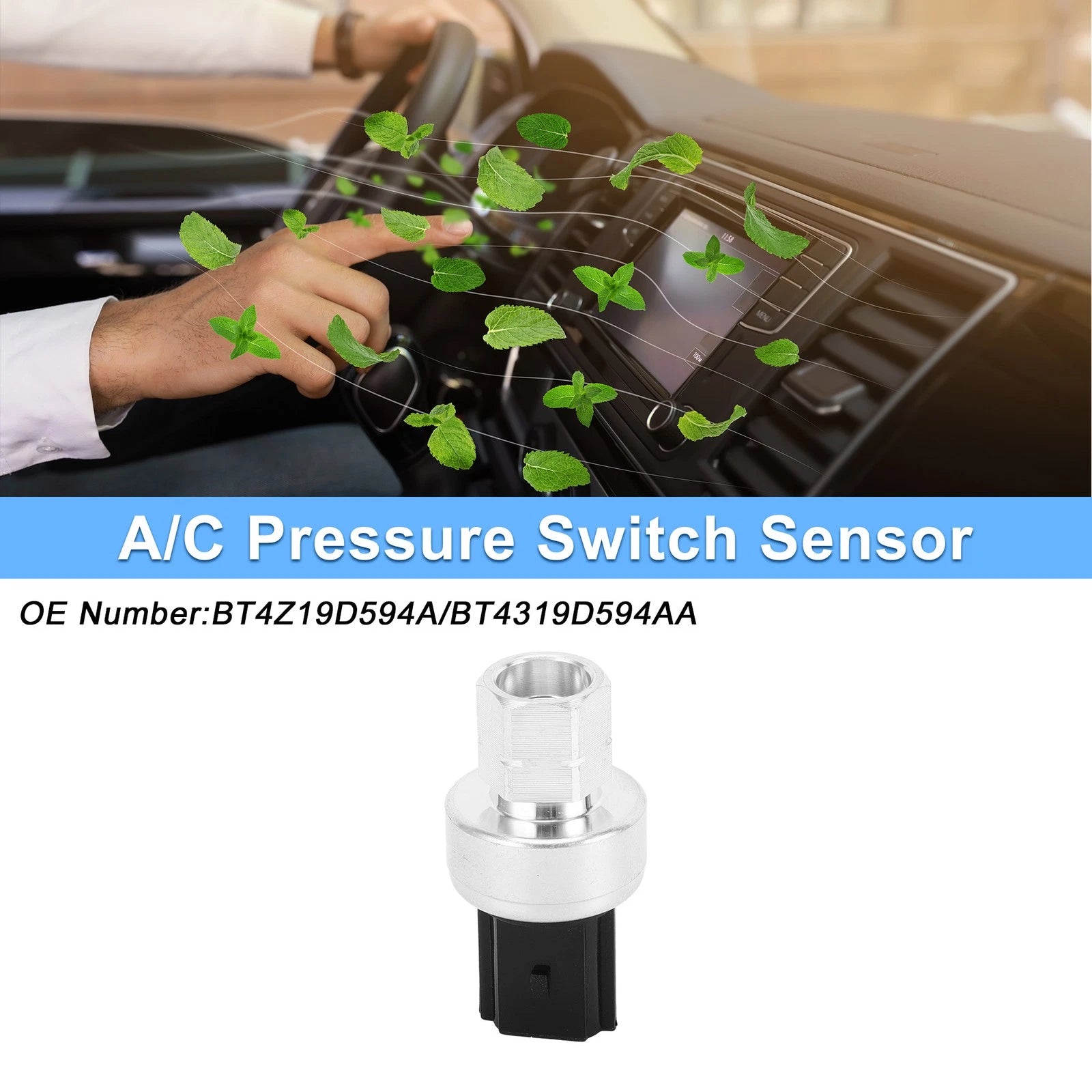 A/C Pressure Switch Sensor for Ford F-150 (2010–2023) No.BT4Z19D594A