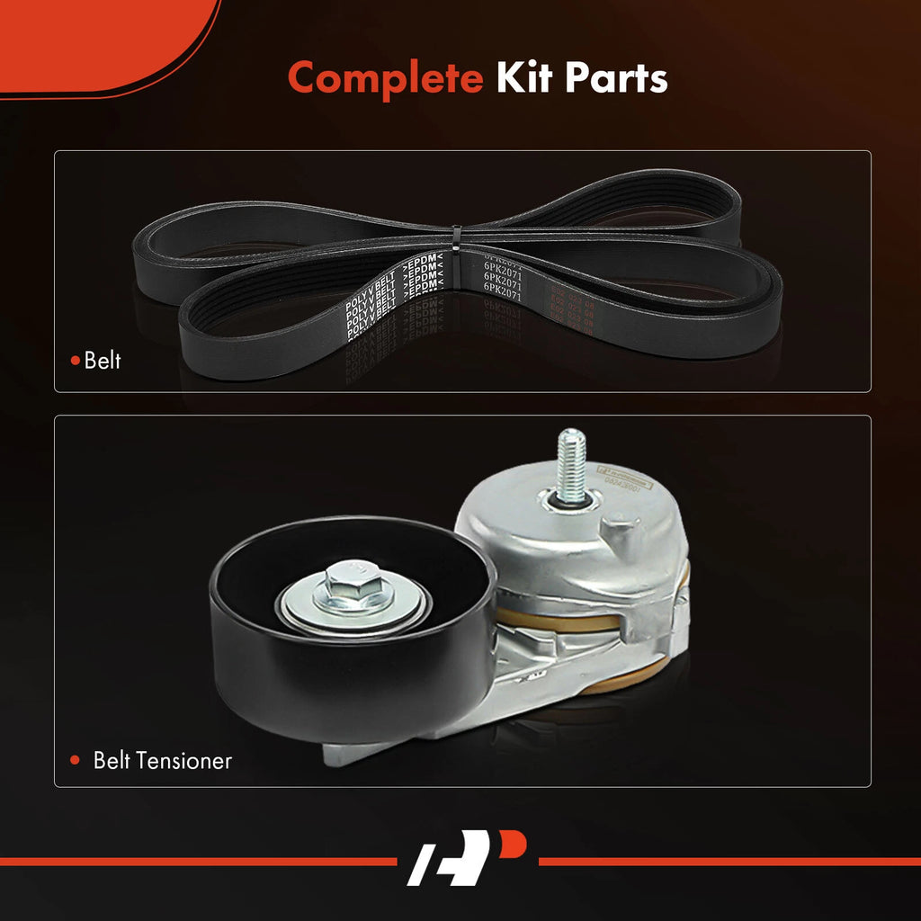 2X Serpentine Belt Drive Component Kit for Ford Taurus Mercury Sable (1996-2005)