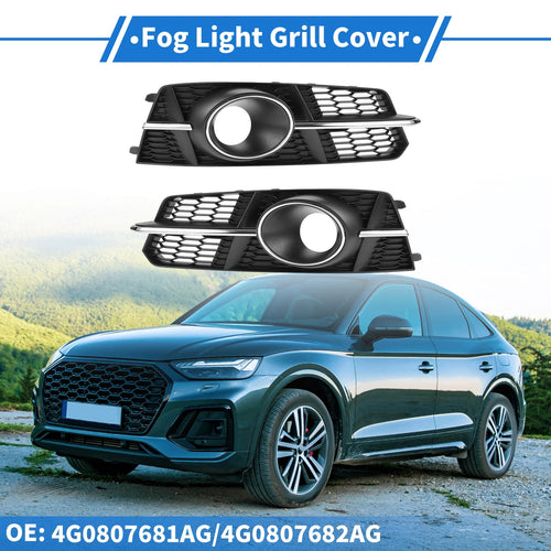 1 Pair Fog Light Grills for Audi A6 C7 A6L (2012–2018) No. 4G0807681AG/4G0807682AG