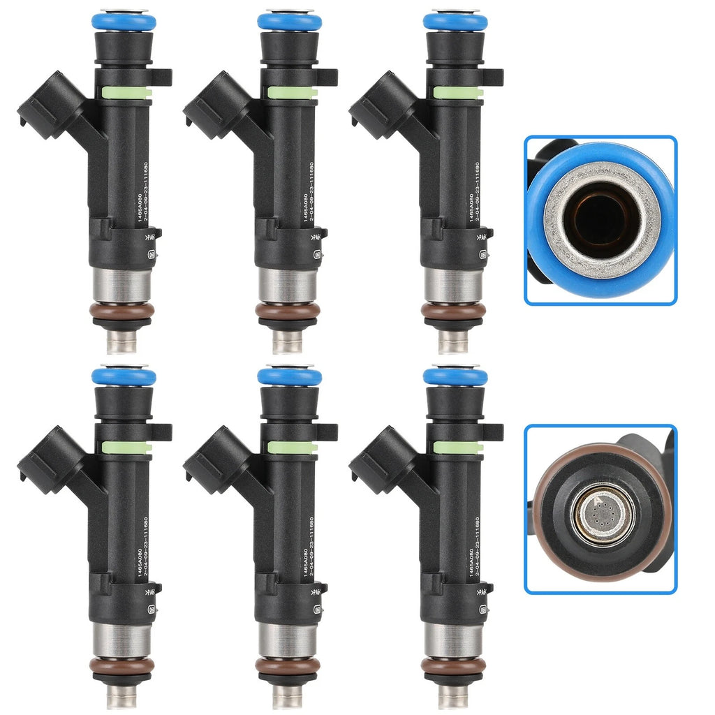 Set of 6 Fuel Injectors for Mitsubishi Outlander (2007–2013)