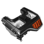 Pair of Black/Amber Corner Headlight Lamps for Ford Super Duty (2017–2019)