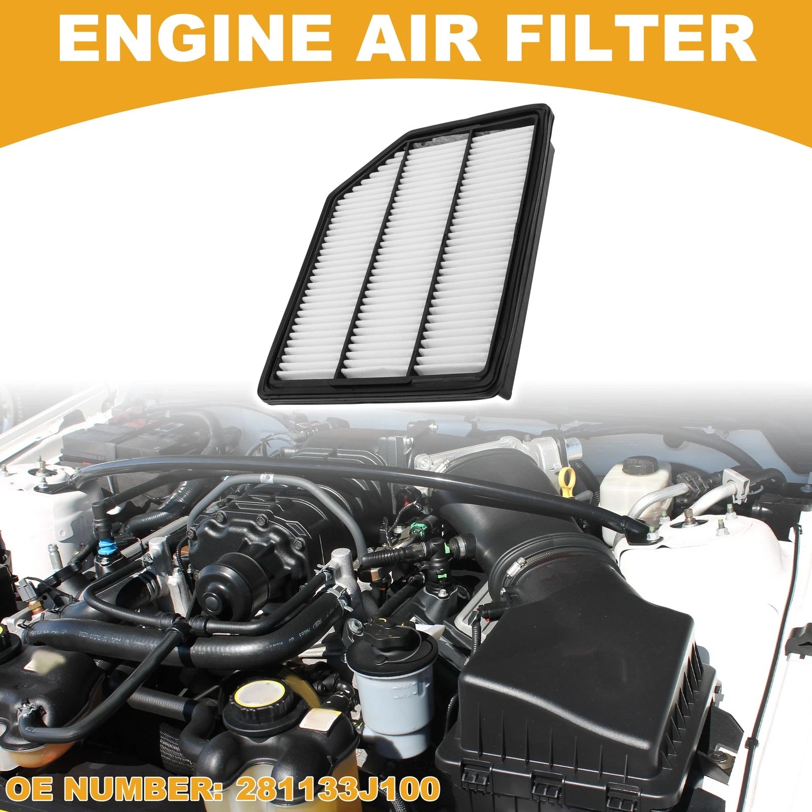 Car Engine Air Filter No. 281133J100 for Hyundai Veracruz (2007–2012)