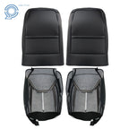 Set of 2 Black Leather Seat Covers for Jeep Wrangler (2013–2017)
