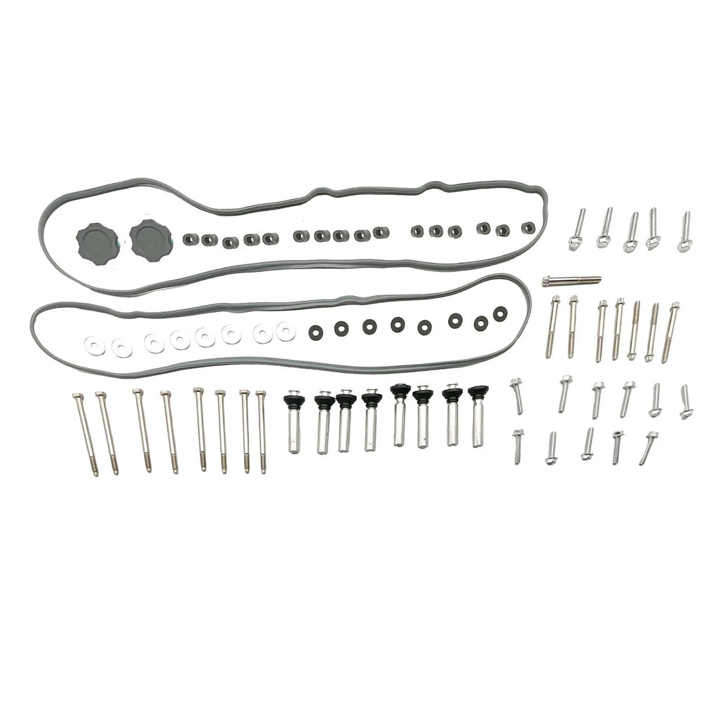 2X Valve Covers for Chevy LS (Finned Black Aluminum)