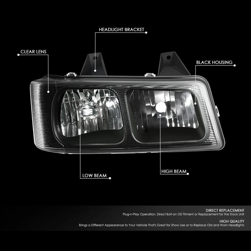 Right Side Headlight for Chevrolet Express GMC Savana 1500 2500 3500 4500 (2003–2023)