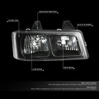 Right Side Headlight for Chevrolet Express GMC Savana 1500 2500 3500 4500 (2003–2023)