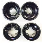 DWT Black A5 Wheels for Yamaha YFZ450, Banshee, Raptor 700, 660 (10" F/R)