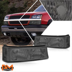 Bumper Lights for Silverado/Avalanche (2003–2007) Smoked Housing Clear Corner