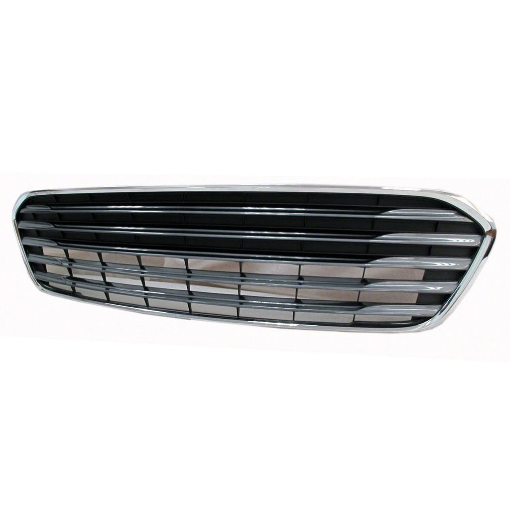 Front Bumper Cover Grille Replacement Black Chrome for Jeep Grand Cherokee (2014–2021)