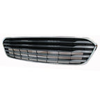 Front Bumper Cover Grille Replacement Black Chrome for Jeep Grand Cherokee (2014–2021)