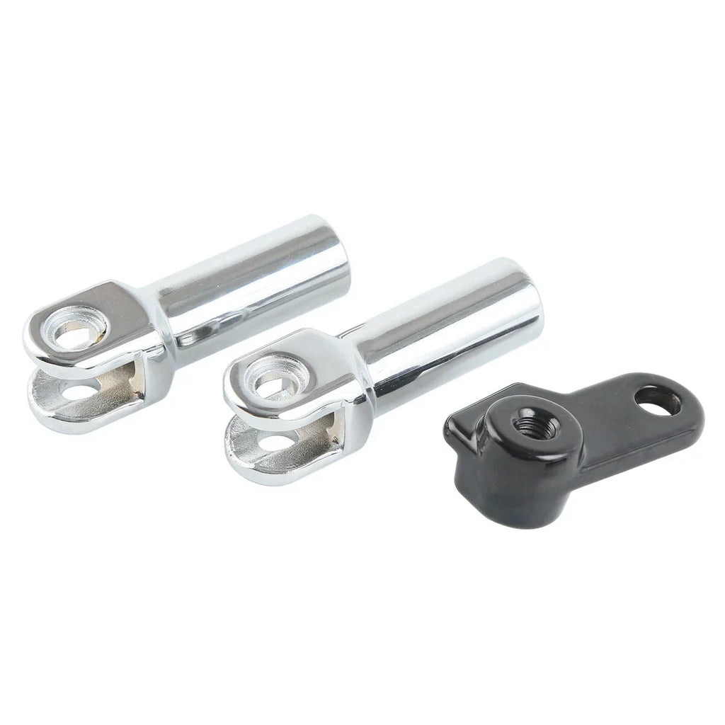 Chrome Passenger Foot Pegs Mount Clevis Kit for Harley Softail Slim (2012-2017)
