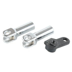 Chrome Passenger Foot Pegs Mount Clevis Kit for Harley Softail Slim (2012-2017)