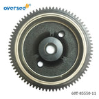Flywheel Rotor 68T-85550-11 for Yamaha Outboard 8HP F8MLHF (2001-UP)