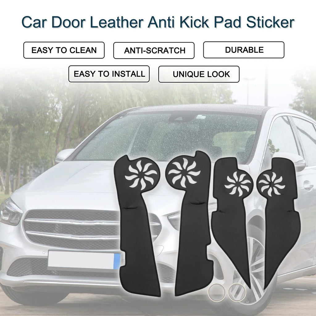 Car Door Leather Anti-Kick Pad Sticker for Mercedes-Benz B200 (2000-2008)