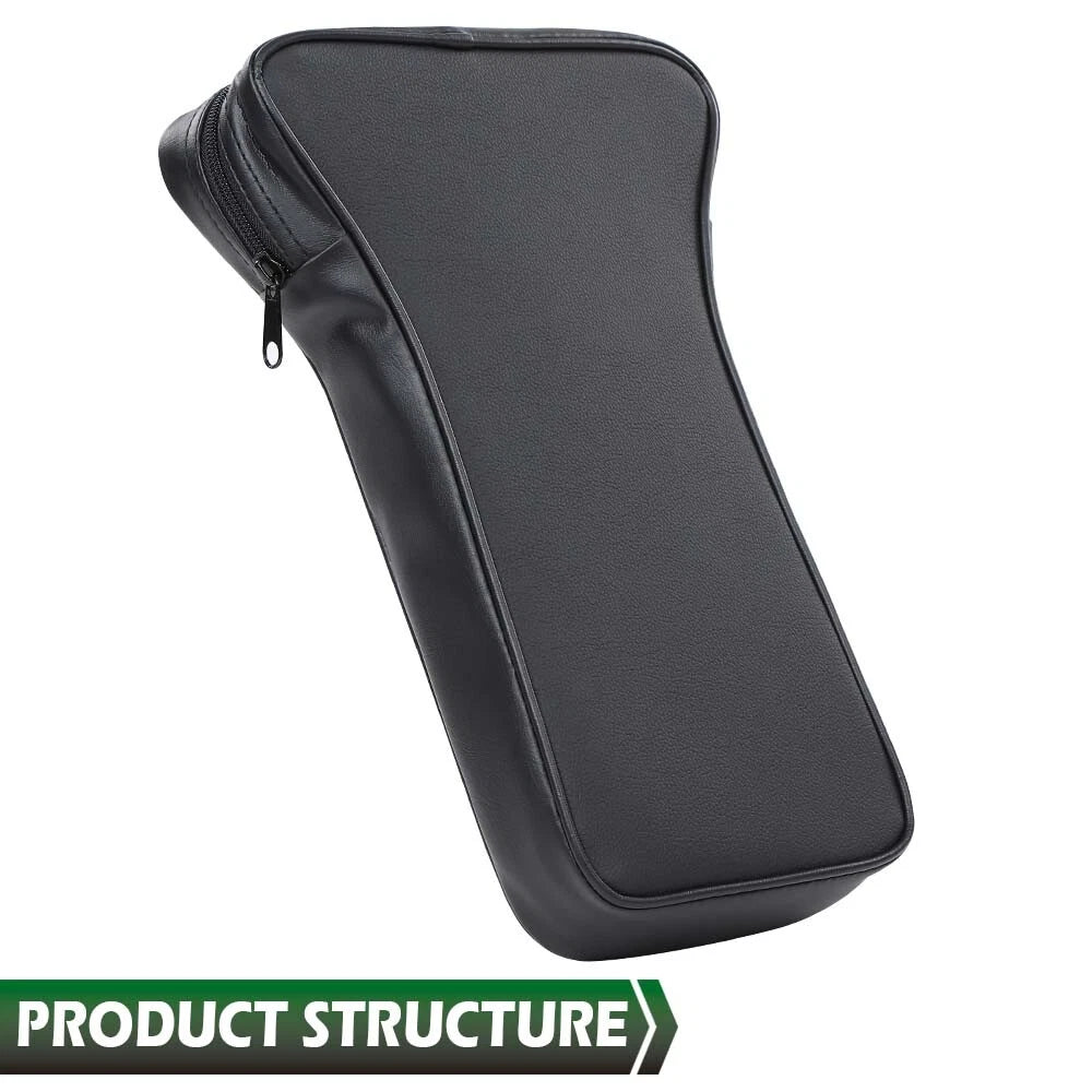 Center Console Armrest Pad for Chevrolet Corvette (1967–1982) Black Leather