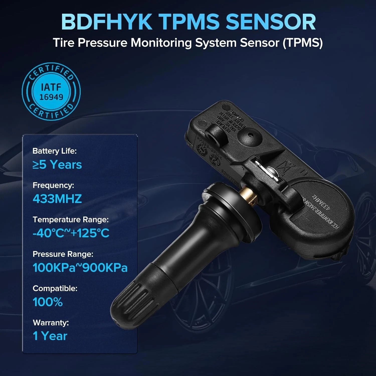 TPMS Tire Pressure Sensor for Dodge Journey (2009-2017)