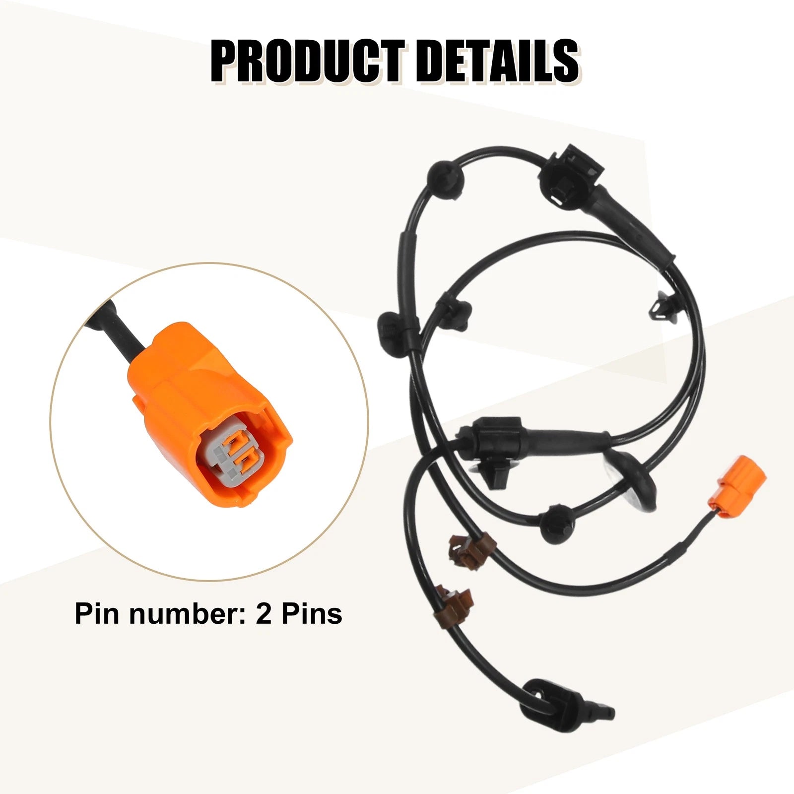 Set of 4 ABS Sensors No. 57450SLNA01 for Honda Fit (2007–2008)