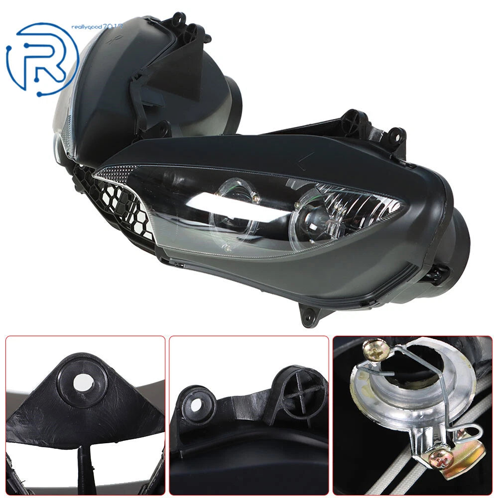 Front Headlight Headlamp for Yamaha YZF R6/R6S (2003–2009)