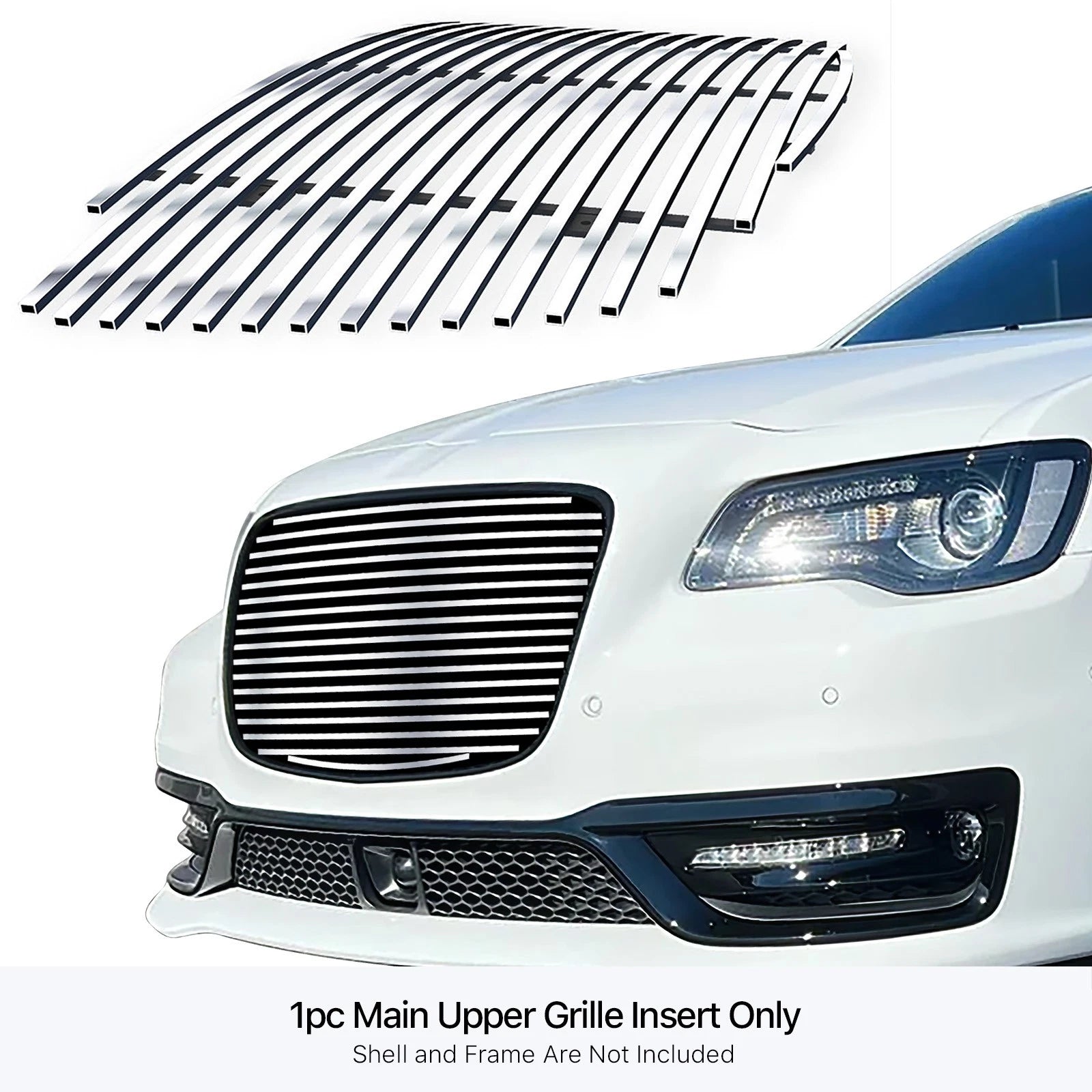 Upper Stainless Chrome Billet Grille for Chrysler 300C/300S (2015-2023)