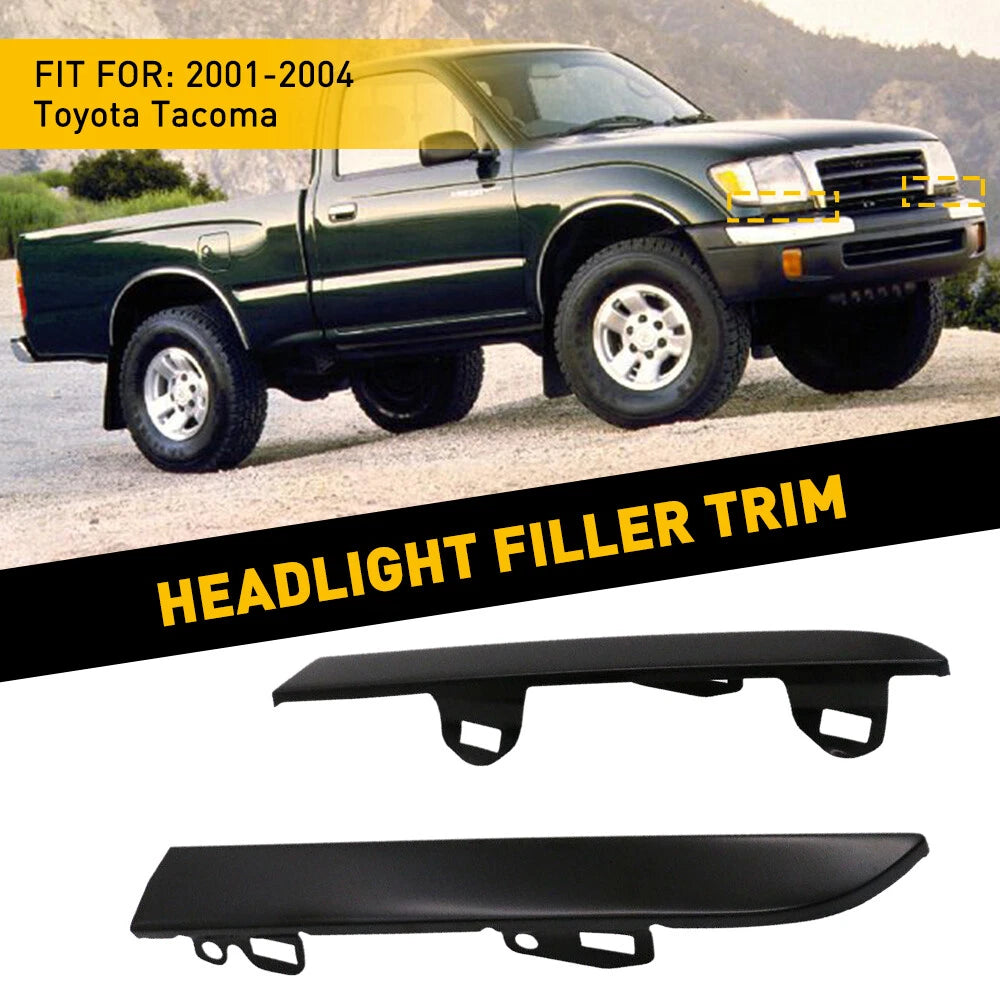 Front Bumper Headlight Filler Trim Panel for Toyota Tacoma (2001–2004)