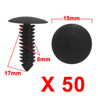 22 Pcs 8mm Plastic Rivets Fastener Clips for Toyota (Fits Various Models)