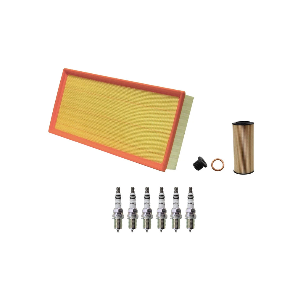 Wix Engine Air Oil Filters & NGK Spark Plugs Kit for Cayenne Q7 Touareg (2003–2010)