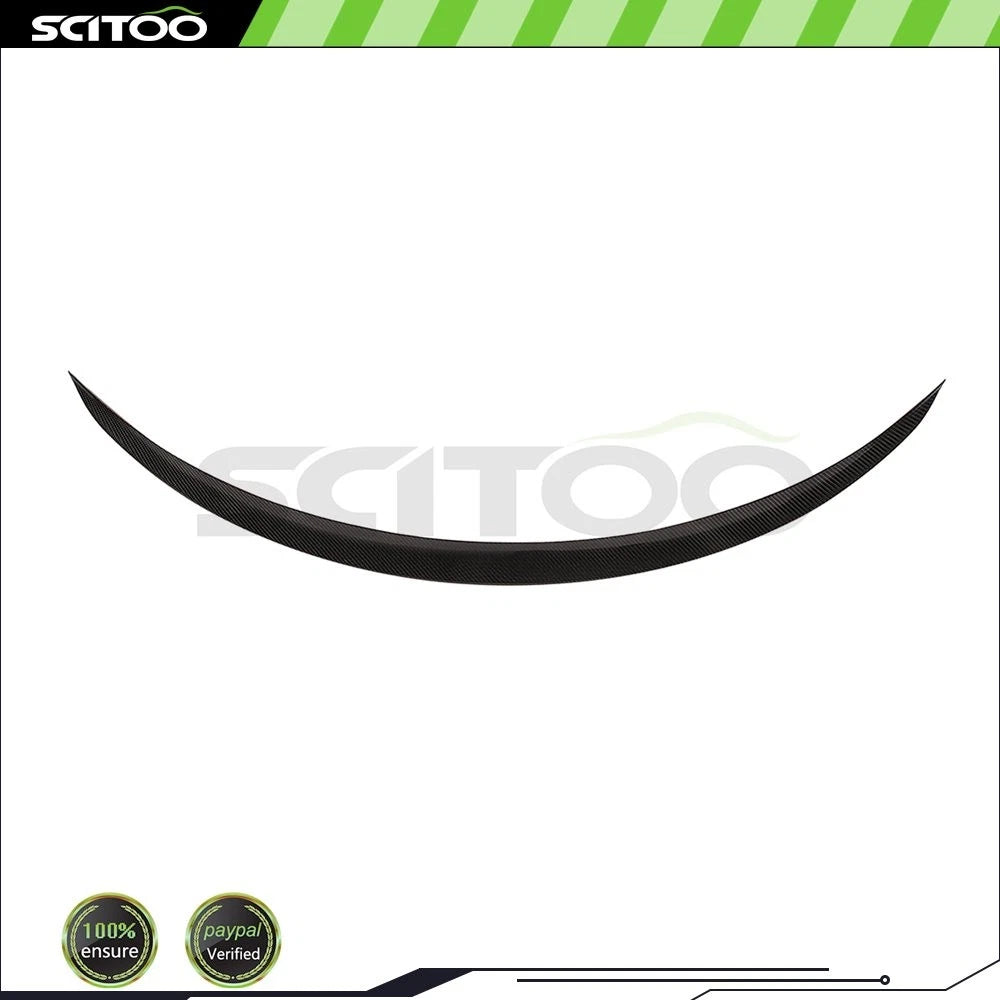 Glossy Carbon Fiber Spoiler for Mercedes W205 Sedan (2016–2020)