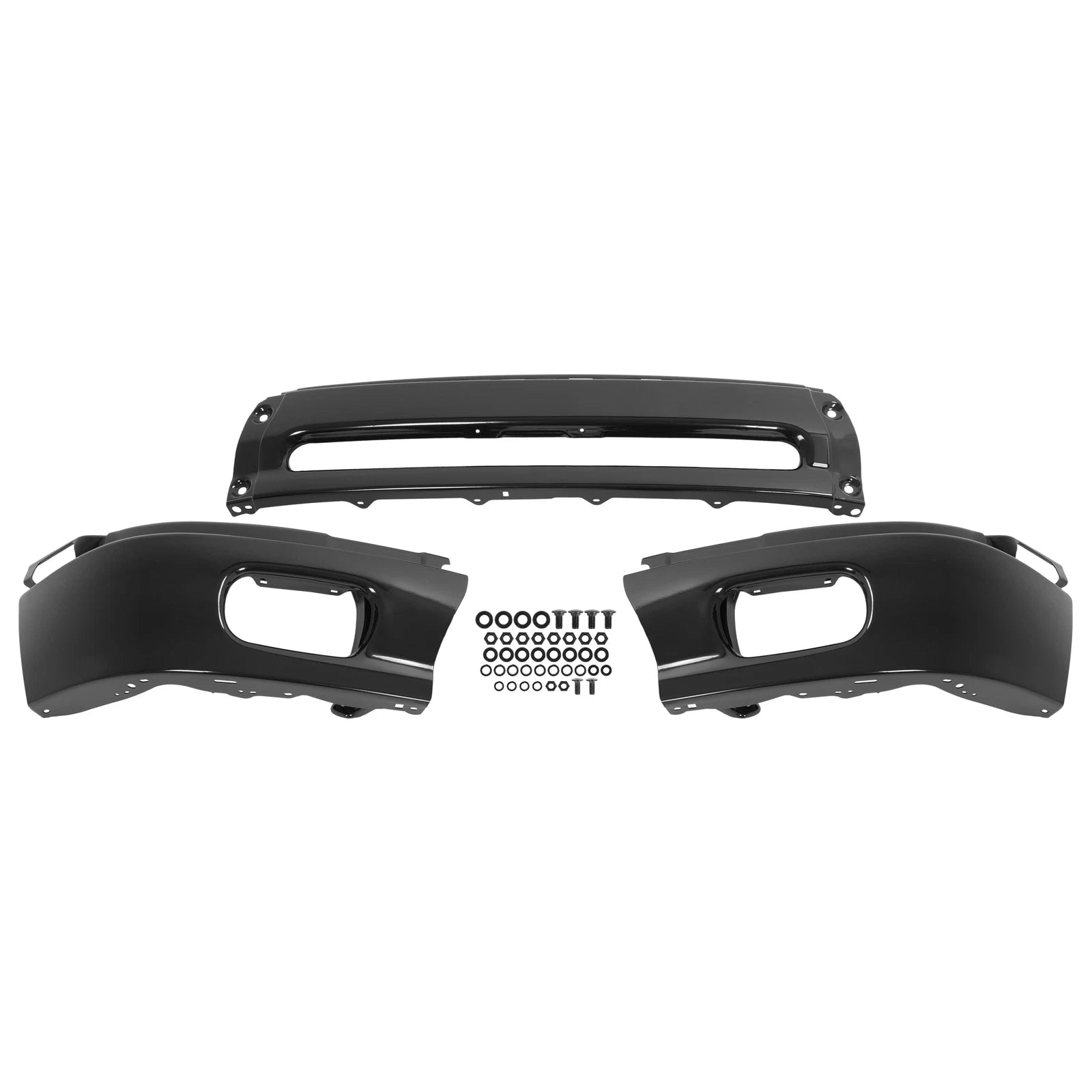 Front Bumper Face Bar for Toyota Tundra (2000–2006) Black Steel