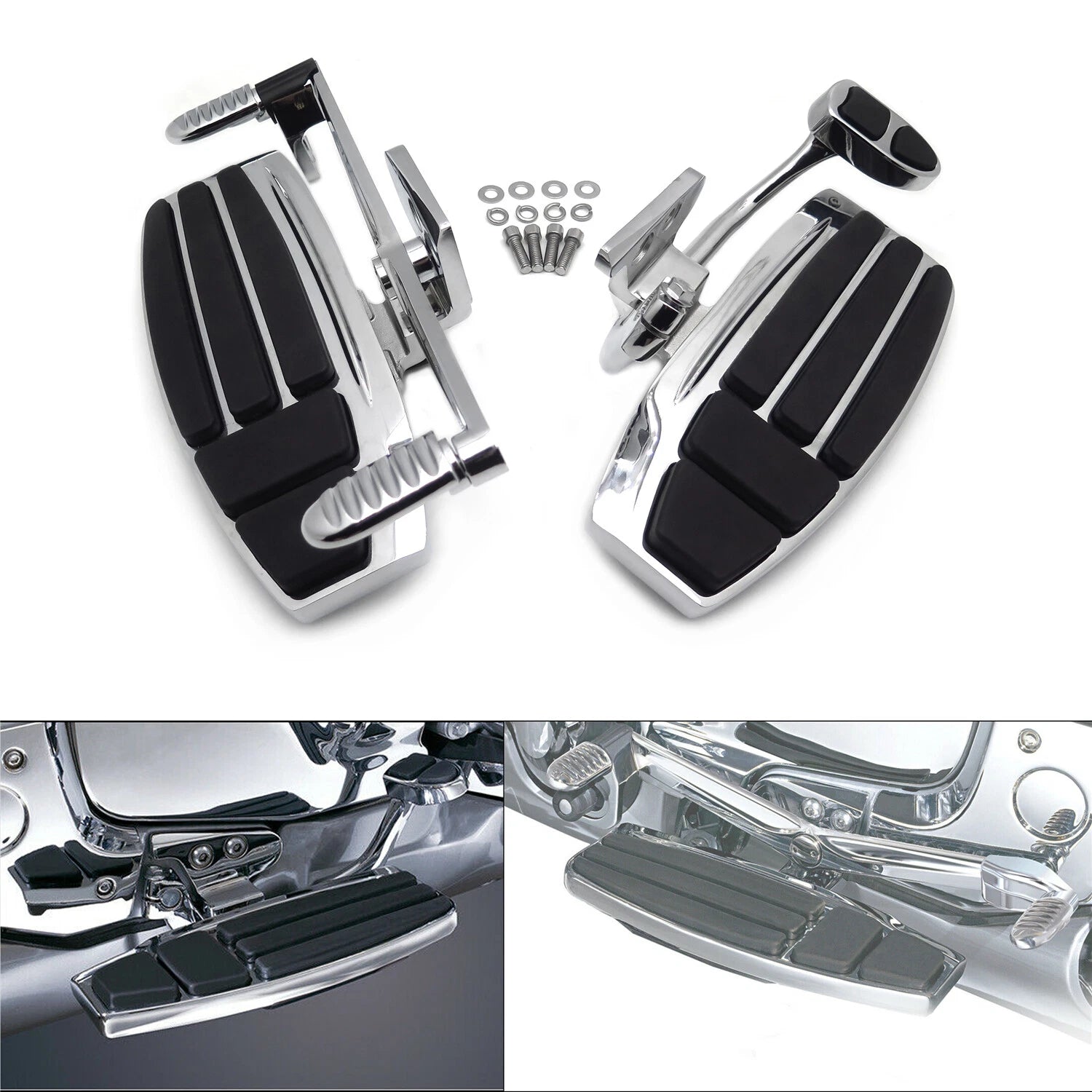 Driver Foot Board Floorboard Kit for Honda Goldwing GL1800 & F6B (2001–2017)