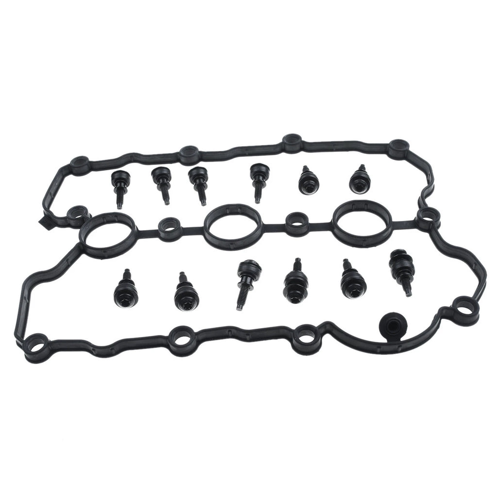 Left Engine Valve Cover with Gasket for Audi A4 A6 Quattro V6 (2005–2011)