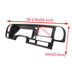 Double DIN Dash Bezel Kit for GMC Full Size Trucks/SUVs (1995-2002) Black