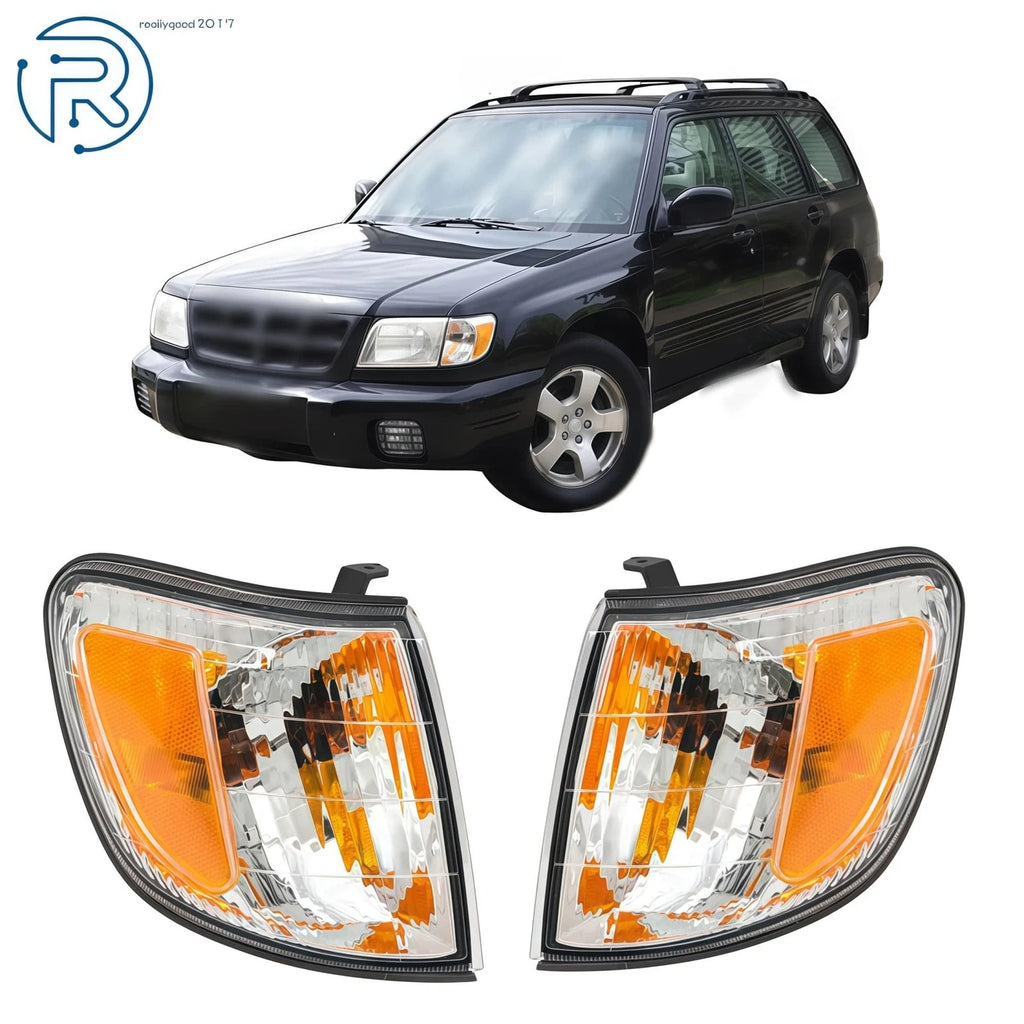 Set of 2 Halogen Corner Turn Signal Lights for Subaru Forester (2001–2002)