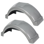 Set of 2 Single Axle Trailer Fenders for 13" Wheels (Fits Various Models)