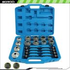 28Pcs Press Pull Sleeve Kit for Universal Applications (Remove Bearings, Bushes)